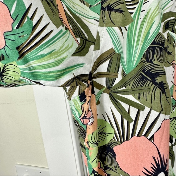 Free Planet Hawaiian Hula Girl Button Up Short Sleeve Shirt Mens Size 3X Large - Picture 5 of 10